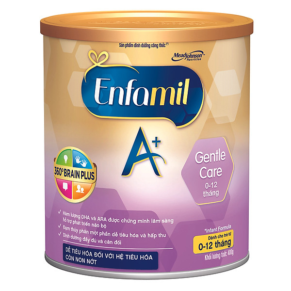 Sữa Enfamil A+ Gentle Care 360 Brain Plus 400G