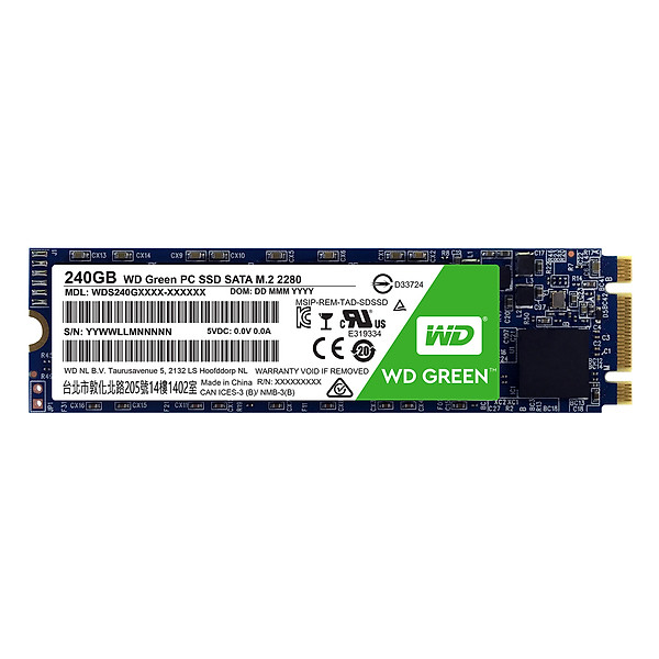 Ổ Cứng SSD M.2 WD Green 240GB – WDS240G1G0B – Hàng chính hãng