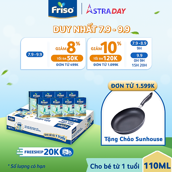 Thùng 48 Hộp Sữa Bột Pha Sẵn Friso Gold Rtd Vani 48 Hộp X 110Ml