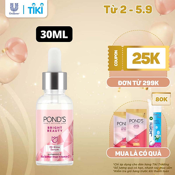 Serum Pond’s dưỡng sáng mờ thâm 3D Glow 30g