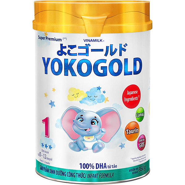 Sữa Bột Vinamilk Yokogold 1 850G Cho Trẻ Từ 0 – 1 Tuổi