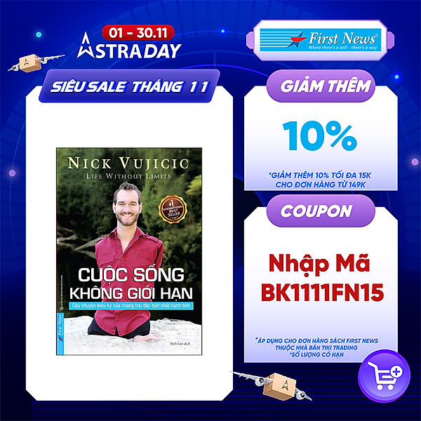 Nick Vujicic – Cuộc Sống Không Giới Hạn (Bìa Mềm) (Tái Bản 2022)