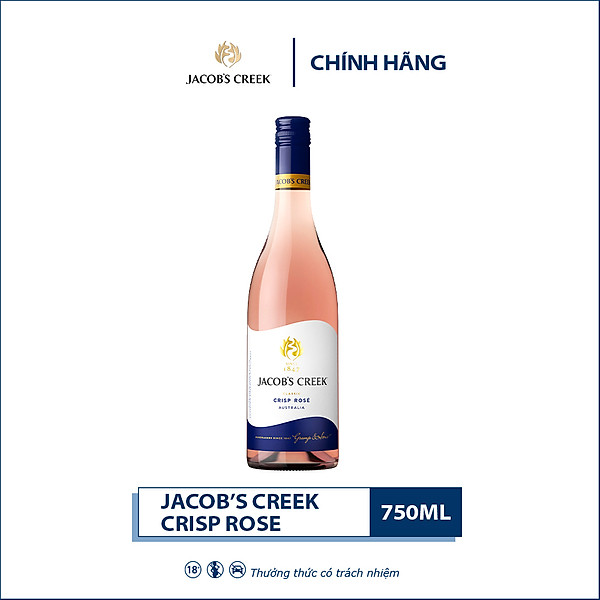 {Freeship 50K} Rượu vang hồng Jacob's Creek Classic Crisp Rosé 750ml 11% - 13.0% - Không hộp