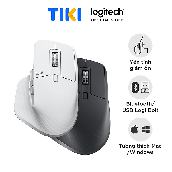 Chuột không dây Bluetooth Logitech MX Master 3s - Hàng Chính Hãng