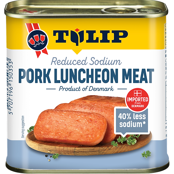 Thịt Heo Hộp Tulip 40% Giảm Mặn 340g (Đan Mạch)