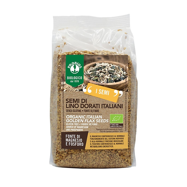 Hạt Lanh Vàng Hữu Cơ 500g ProBios Organic Italian Golden Flax Seeds