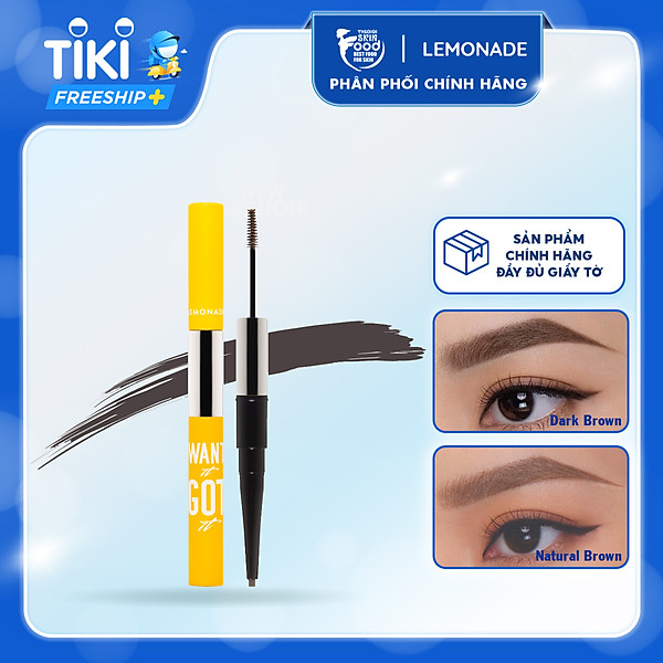 Chì Kẻ Mày Hai Đầu Tiện Lợi Cho Lông Mày Hoàn Hảo Lemonade Want It Got It Dual Eyebrow