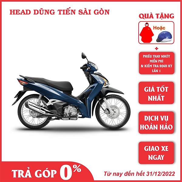 Xe Máy Honda Future Tiêu Chuẩn 2022 (Phanh Đĩa Nan Hoa) – Xanh Đen