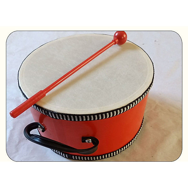 Trống Gỗ Bọc 2 Mặt Tặng Kèm Dùi Gỗ
