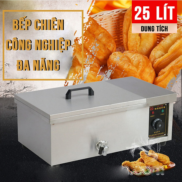 Bếp Chiên, Nhúng Khoai Tây, Gà Rán, Thực Phẩm Công Nghiệp 25L Newsun – Hàng Chính Hãng
