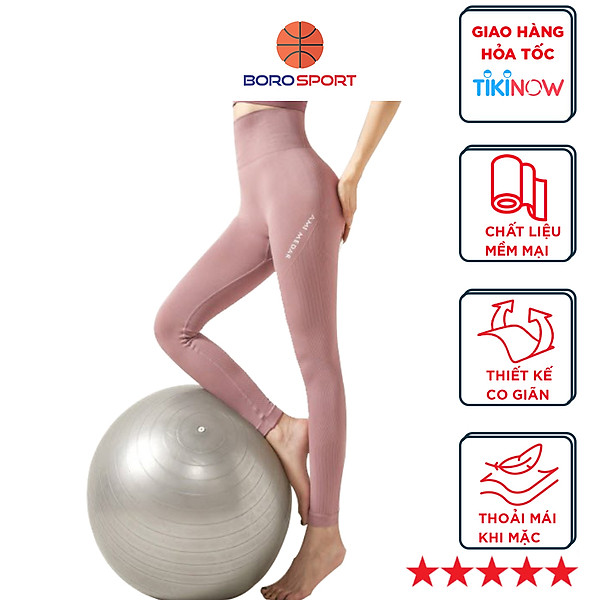 Quần legging nữ CLEACCO tập gym, quần yoga chất vải Dệt thoáng mát , co giãn 4 chiều