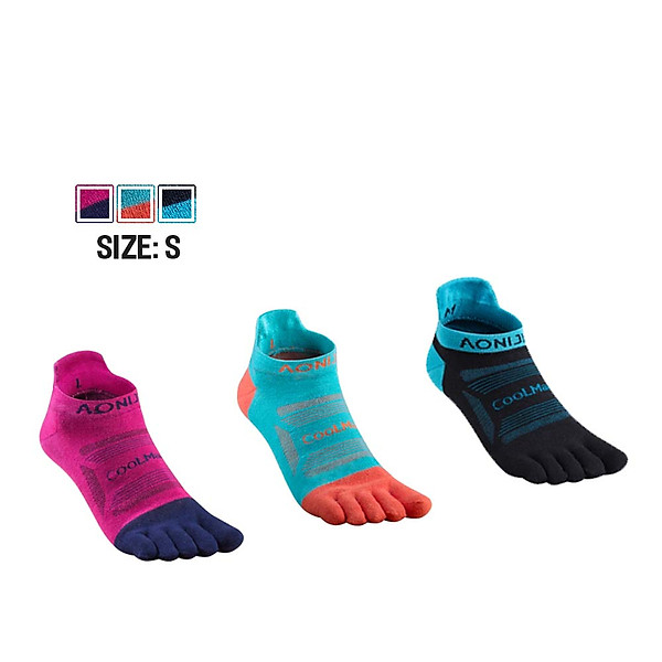 Combo 3 Đôi Tất Xỏ Ngón Chạy Bộ Marathon Đạp Xe Leo Núi Aonijie E4801