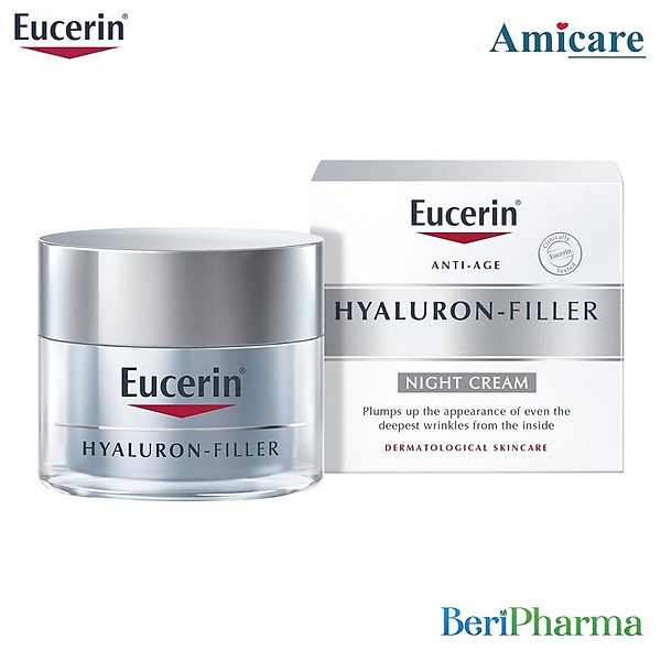 Eucerin Kem Ngăn Ngừa Lão Hóa Ban Đêm Hyaluron Filler 50Ml