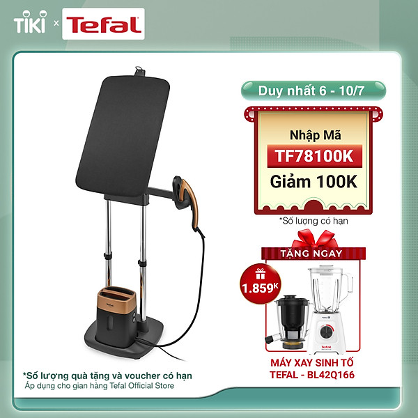 Bàn Ủi Hơi Nước Đứng Tefal QT1020E0 1600W – Dùng cho mọi loại vải – Phun hơi mạnh – Khởi động nhanh 45 giây – Hàng chính hãng