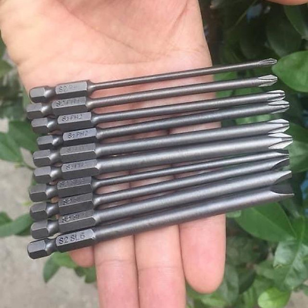 Bộ vít nhật bãi gồm 10 cây có từ tính hút rất mạnh không lo rơi ốc