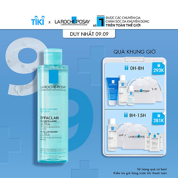 Nước Tẩy Trang Roche-Posay Micellar Water Ultra Oily Skin 200ml