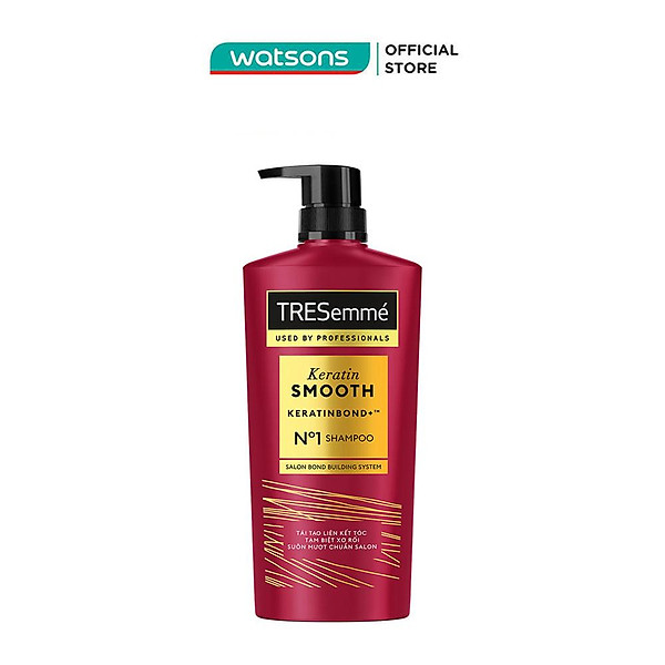 Dầu Gội Tresemmé Keratin Smooth Tinh Dầu Argan & Keratin Vào Nếp Suôn Mượt 640g