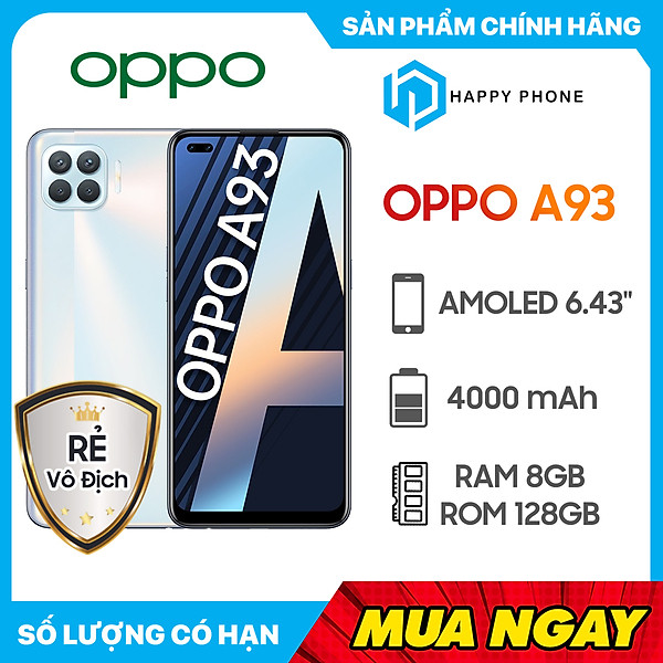 Điện Thoại Oppo A93 2020 (8GB/128GB) –  Hàng Chính Hãng