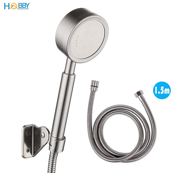 Vòi hoa sen cầm tay tăng áp và dây sen inox 304 Hobby Home Decor BST2