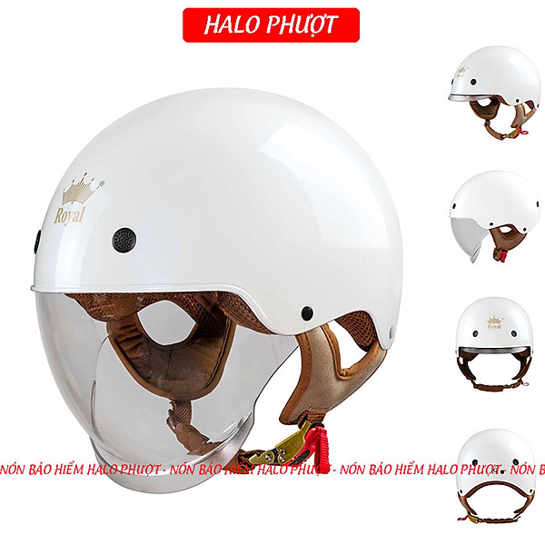 Mũ Bảo Hiểm Nửa Đầu Kính Âm Royal M239 Chính Hãng, Nón Bảo Hiểm 1/2 Phong Cách Tiện Lợi
