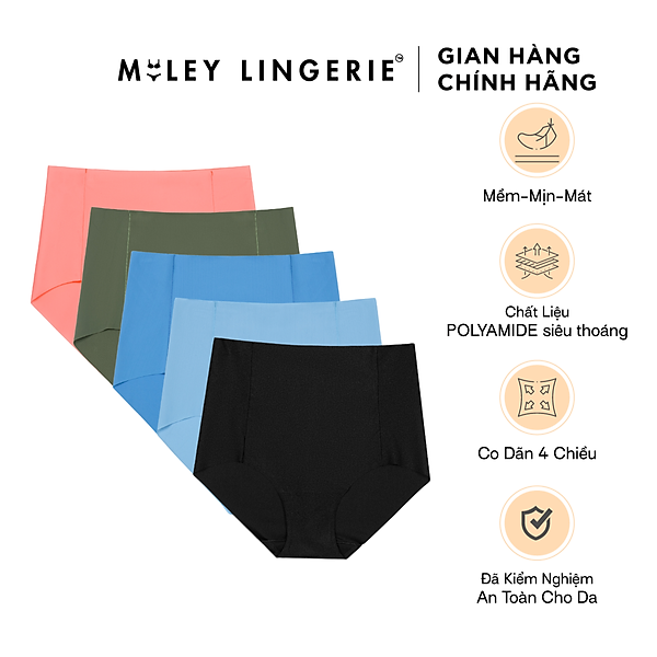 Combo 5 Quần Lót Nữ Không Viền Chất Mịn Thoáng SEAMLESS Miley Lingerie