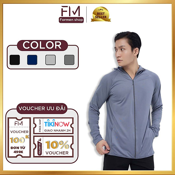 Áo chống nắng nam cao cấp, thông hơi, chống nắng, chống tia UV, chống bám bụi – FORMEN SHOP – FMTHT024