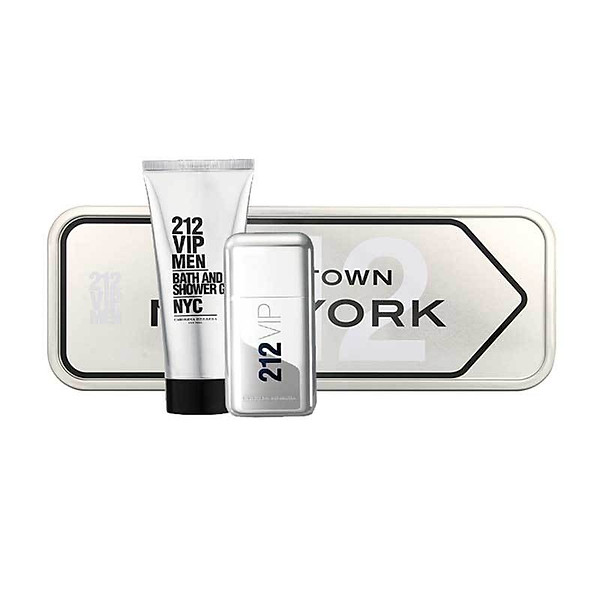 Bộ Set Nước Hoa Nam Carolina Herrera 212 Vip Men Gift Set Edt 100Ml + Shower Gel 100Ml