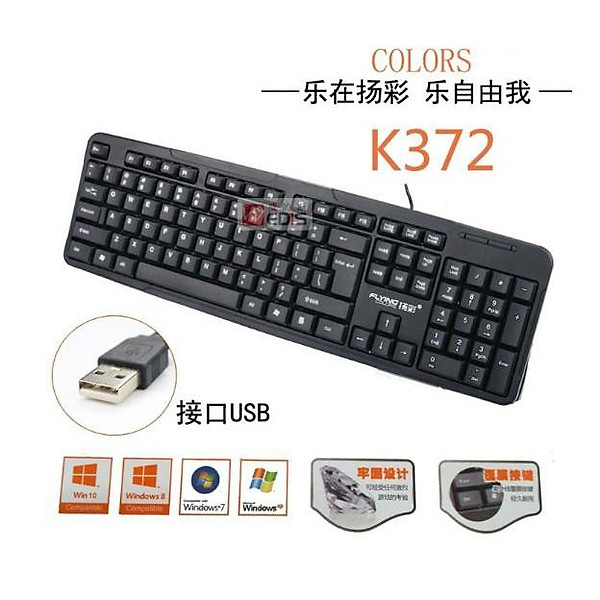 BÀN PHÍM CHỐNG NƯỚC K376 CỔNG USB