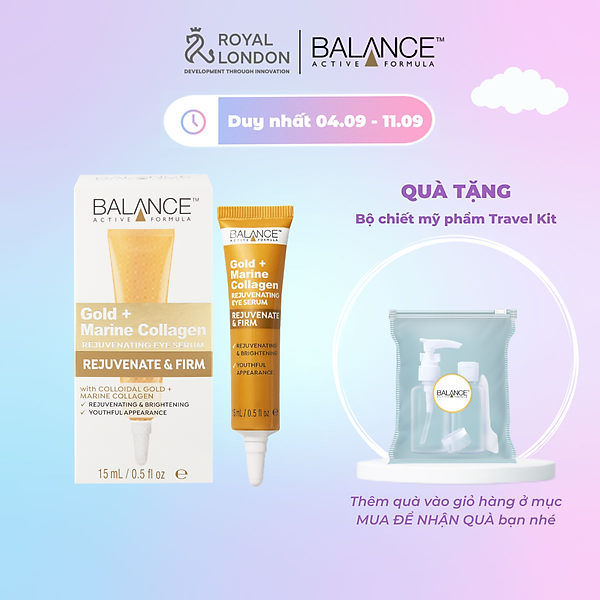 Serum Mắt Gold Collagen Balance Active Formula 15Ml