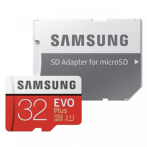Thẻ nhớ MicroSD SamSung Evo Plus – 32GB (Box Anh) + Kèm Adapter nguyên Box – Hàng nhập khẩu