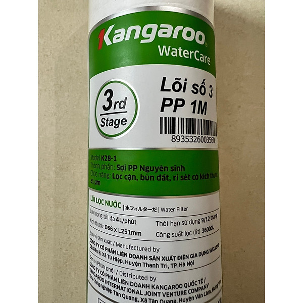 Lõi Số 3 - 10 PP - 1 Micro Kangaroo K 28 - 1 - Hàng chính hãng