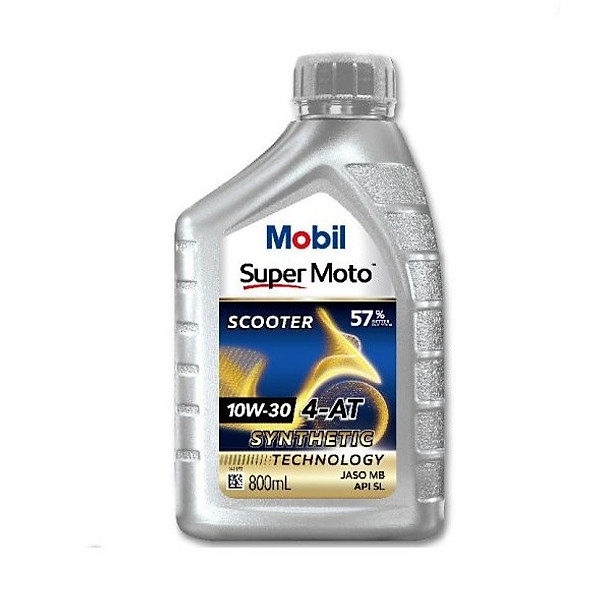 Nhớt Mobil Super Moto Scooter 10W30 800ml (900005)