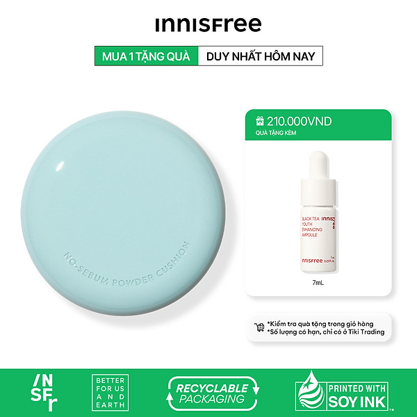 Phấn nước kiềm dầu innisfree No Sebum Powder Cushion 14 g