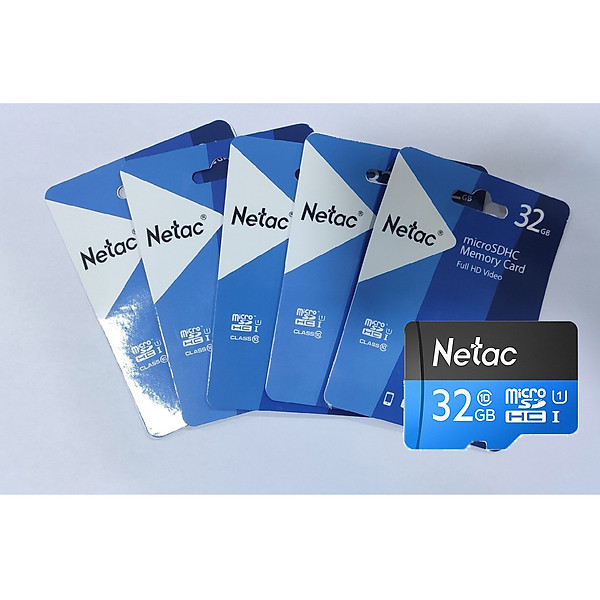 COMBO 5 THẺ NHỚ MICRO SD NETAC 32GB – HÀNG CHÍNH HÃNG