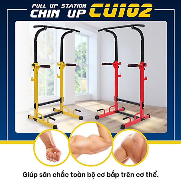 BG Bộ xà đơn, xà kép đa năng cao cấp đa năng Gym, lượng Kéo lên tại nhà dụng cụ tập thể dục phòng gym (hàng nhập khẩu)