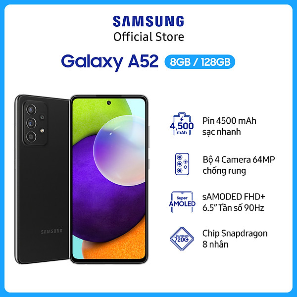 Điện Thoại Samsung Galaxy A52 (8GB/128GB) –  Hàng Chính Hãng