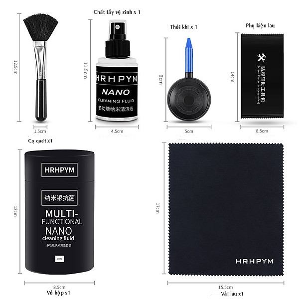 Bộ Dung Dịch Dụng Cụ Vệ Sinh Kai.N Cleaning Set Màn hình LCD Điện Thoại LapTop Ống Kính Máy Ảnh, Bàn Phím_ Hàng Chính Hãng