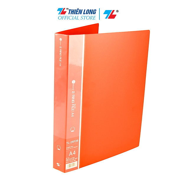 Bìa nhẫn A4 Thiên Long 2RF26 - Cam