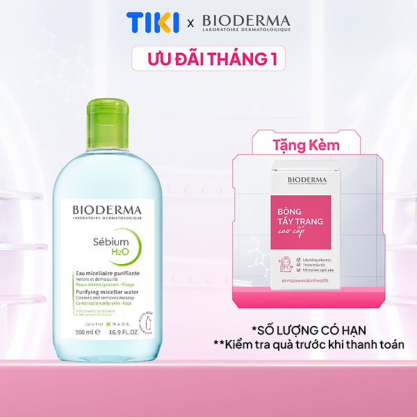 Nước tẩy trang Công Nghệ Micella Bioderma Sebium H2O - 500ml