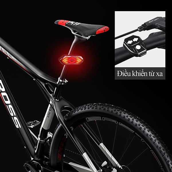 Đèn xi nhan xe đạp - Đèn LED tín hiệu điều khiển từ xa gắn đuôi xe đạp - lắp đặt dễ dàng - Hàng chính hãng