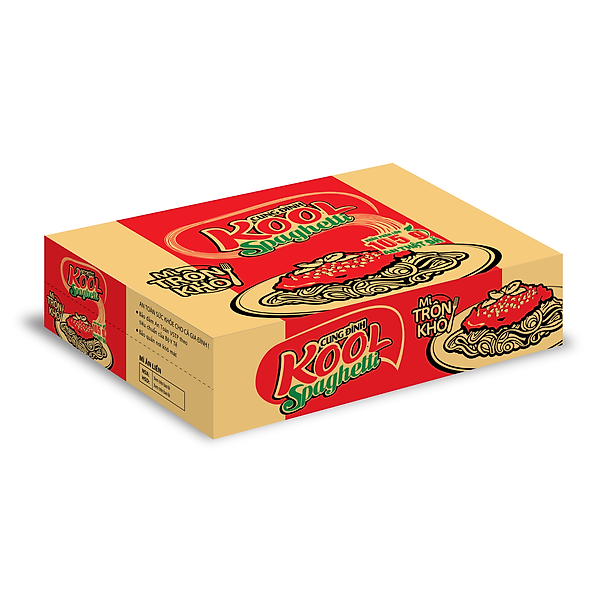 Thùng 30 Gói Mì Cung Đình Kool Spaghetti (105g X 30 Gói)