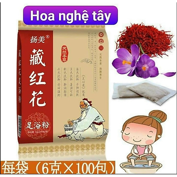 Bịch 100 Gói Thảo Dược Ngâm Chân Ngải Cứu, Gừng