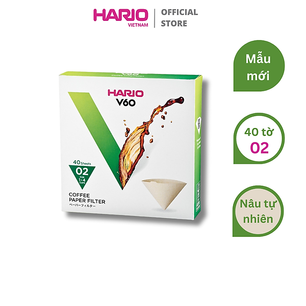 Giấy lọc cà phê Hario 40 cái (V60-VCF-02-40M)