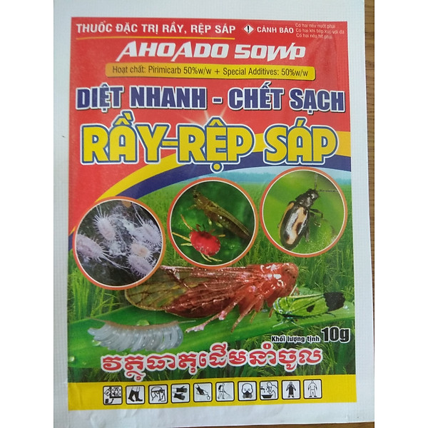 Sản phẩm trừ rầy, rệp sáp AHOADO 50WP - gói 10 gram