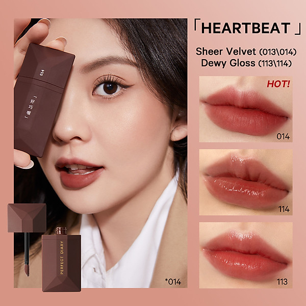 Son Kem Perfect Diary Readme Lip Sheer Velvet Chất Kem Nhung Lì Lâu Trôi Màu Sắc Tùy Chọn 4G hover