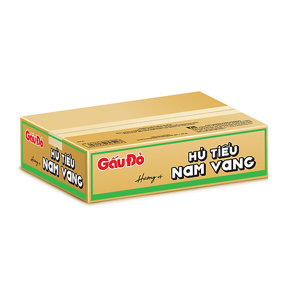 Thùng 30 Gói Hủ Tiếu Nam Vang Gấu Đỏ 68g