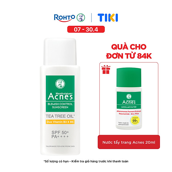 Kem chống nắng cho da dầu mụn Acnes Blemish Control Sunscreen 50g