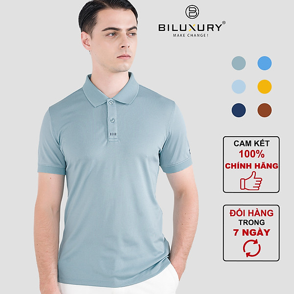 Áo Thun Nam Polo Ngắn Tay Cổ Bẻ (5APCB007) Chính Hãng BiMan By BiLuxury ,Kiểu Dáng Body Fit Lịch Lãm, Nhiều Màu Sắc Trẻ Trung, Năng Động