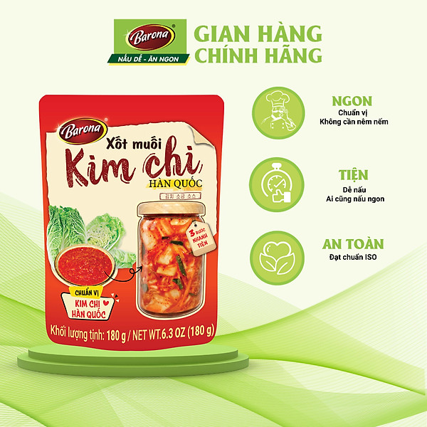 Xốt Muối Kim Chi Hàn Quốc Barona 180g