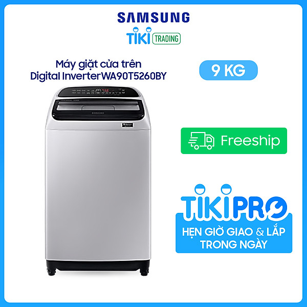 Máy Giặt Samsung Inverter 9 kg WA90T5260BY/SV